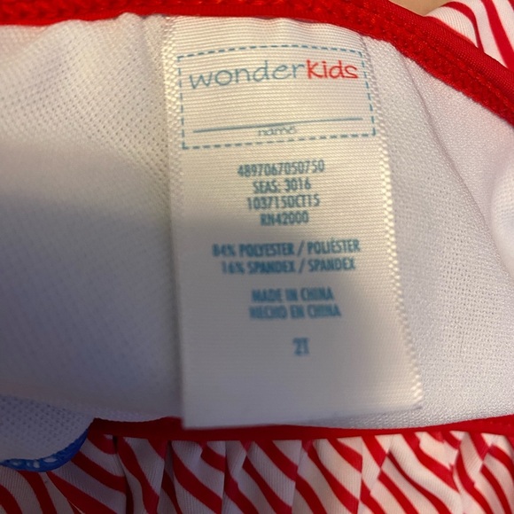 Two piece bikini NWT Size 2T American flag - Picture 2 of 2